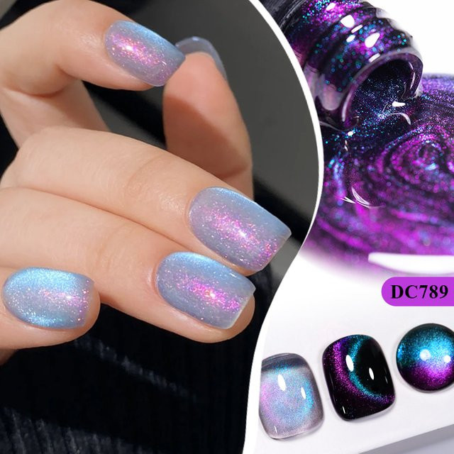 Mtssii Magnetischer Gel Nagellack Katze Effekt, Glitter, 7 ml - Bild 1