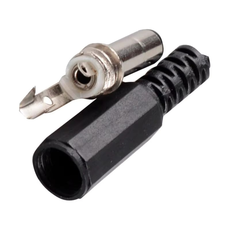 10 Paar AOKIN DC-Netzteil-Klinkenbuchsen, weiblich, Panel-Mount-Stecker, 3-polig, 5,5 x 2,1 mm, Schwarz - Bild 2
