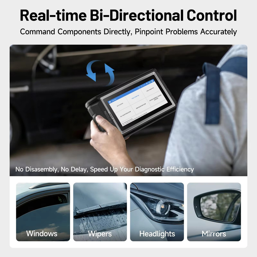 TOPDON AD800 BT OBD2 Allsystem-Scanner Professionelles Kfz-Diagnosegerät in Schwarz mit Bluetooth und aktiven Tests - Bild 5