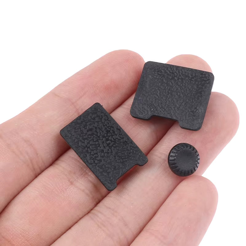 Fujifilm Flash Remote PC Sync Terminal Kappe und Batterie Grip Abdeckung in Schwarz für XT2 XT3 XT4 XH1 GFX50S GFX50R - Bild 2