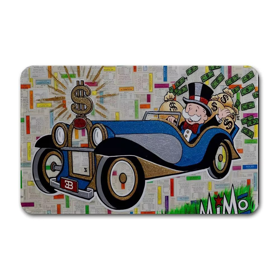 Rutschfeste Badematte Dollar Alec Monopoly in Multicolour für Kinderzimmer und Wohnzimmer - Bild 6