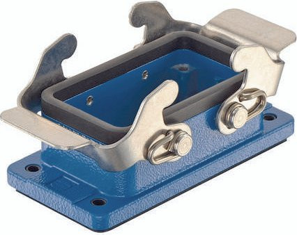 HARTING Anbaugehäuse 09 36 010 1301 09360101301 in Blau aus Zinkdruckguss - Bild 1