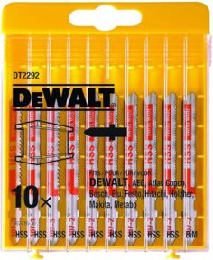 DeWalt 10-teiliges HSS-Stichsägeblätter-Set DT2292-QZ - Bild 1