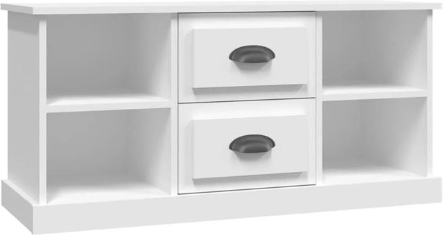 vidaXL TV-Schrank aus Holzwerkstoff in Weiß, B: 99,5 cm, T: 35,5 cm, H: 48 cm - Bild 1