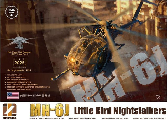 Zimi Model MH-6J Little Bird Nightstalkers, Fahrzeug, ab 14 Jahren - Bild 1