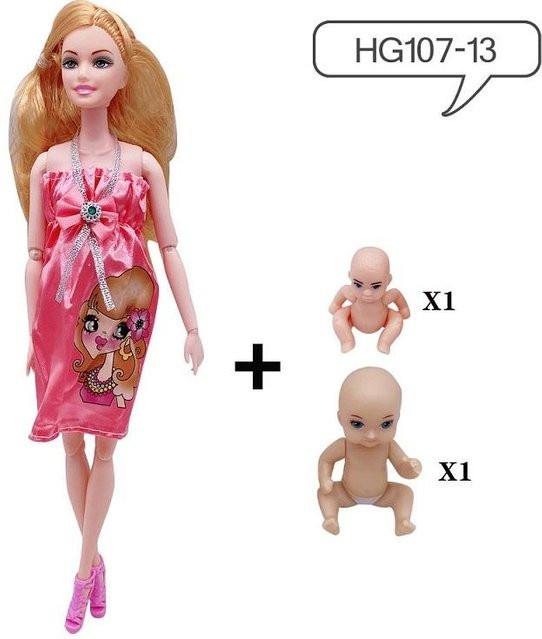 Discover Intime Schwangere Puppe Mama, Lehrmodelle, 3-teiliges Set, ab 3 Jahren - Bild 1