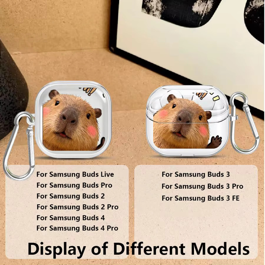 Transparente Capybara Schutzhülle für Samsung Galaxy Buds Live 2 3 FE 4 Pro 3Pro 4Pro - Bild 2