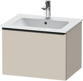 Duravit Waschtischunterschrank D-Neo wandhängend in Weiß und Beige matt, B: 61,0 cm, T: 46,2 cm, H: 44,0 cm - Bild 1