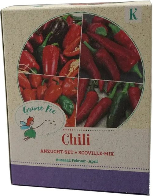 Grüne Fee Chili-Anzucht-Set aus Holz - Bild 1