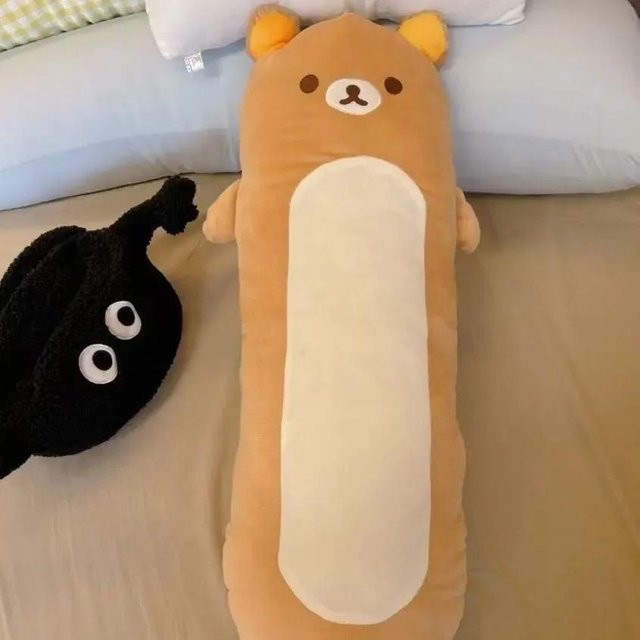 Rilakkuma langes Körperumarmungskissen, brauner Bär, Plüschkissen, ab 18 Jahre - Bild 1