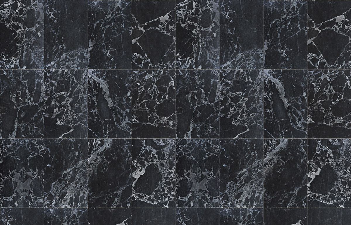 NLXL Tapete Black Marble Abstract Mural in Schwarz und Grau aus Vlies - Bild 1