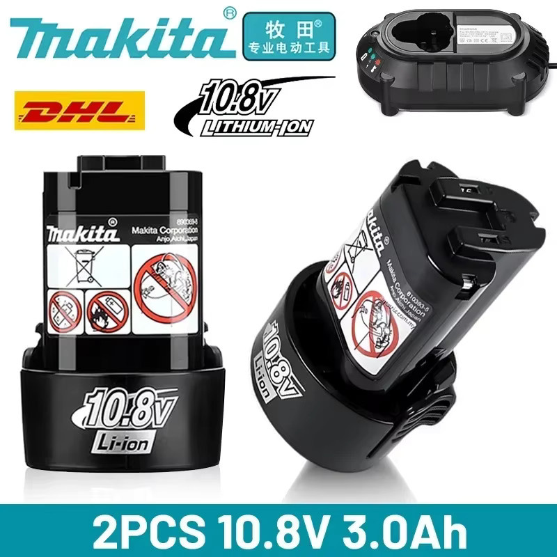 Makita Ersatz-Akku BL1030 10,8V in Schwarz - Bild 2