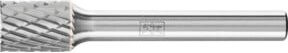 PFERD TOOLS Hartmetall Frässtift Zylinder ZYAS stirnverzahnt, Farbe: Silber, Durchmesser: 10 mm, Länge: 13 mm, Schaft-Durchmesser: 6 mm, Z3P universal mittel kreuzverzahnt - Bild 1