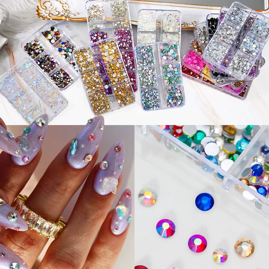 MAFANAILS Nagelkunst Strass-Steine, runde Kristalldiamanten, glänzend - Bild 2