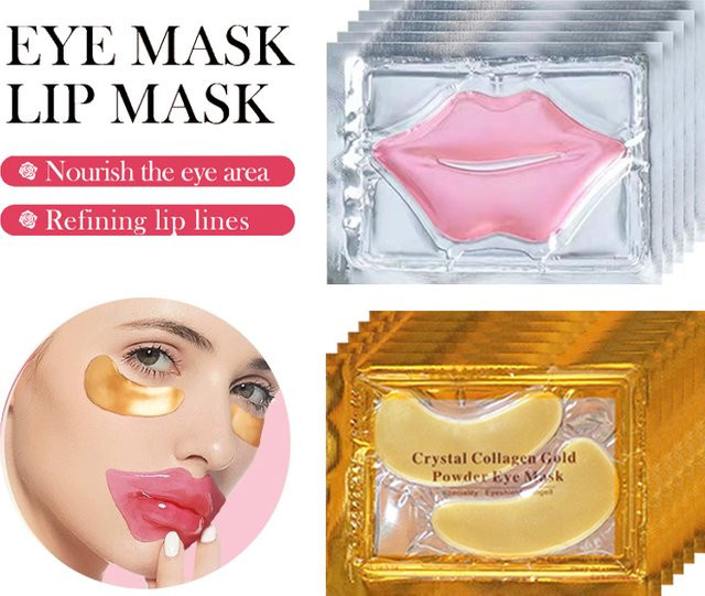 SADOER Kollagen Augen und Lippen Maske, 10/20 Stück - Bild 1