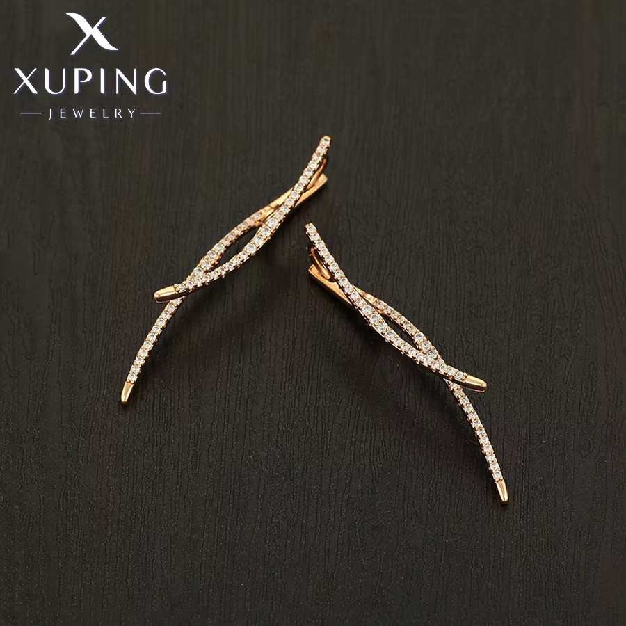 Xuping Jewelry Creolen, Gold, Zirkonia, Messing, Damen - Bild 2