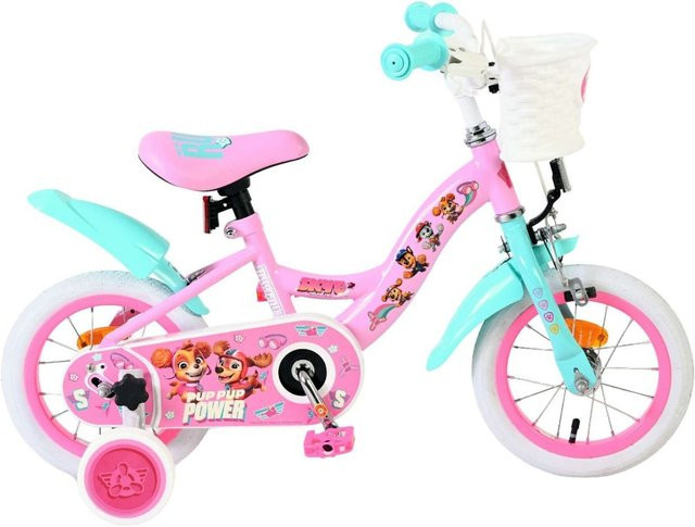 VOLARE Paw Patrol Kinderfahrrad, 12 Zoll, rosa - Bild 1