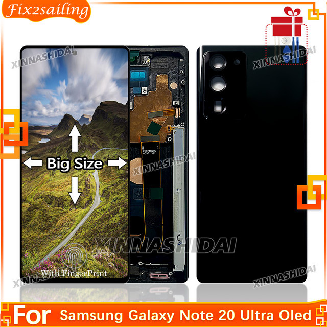 Samsung Galaxy Note 20 Ultra N985F N986B LCD-Display Digitalbaugruppe mit Touchscreen in Schwarz oder Weiß - Bild 1