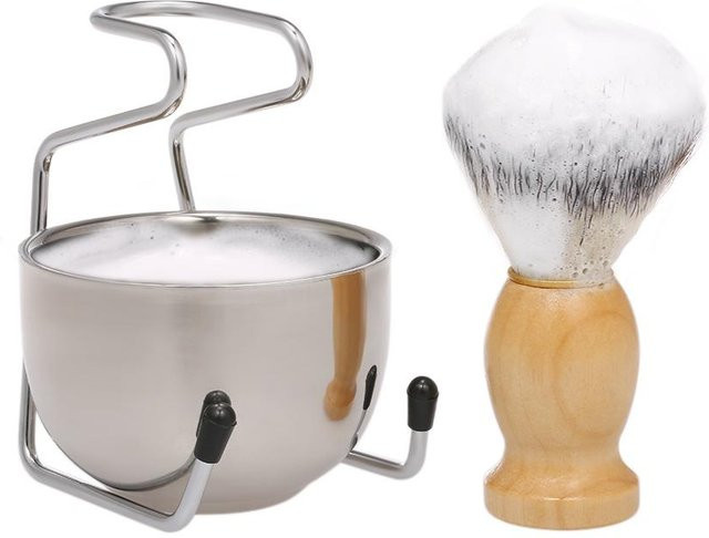 Beautyyy Barber Rasierpinsel Rasierhobel Set, White, Herren - Bild 1