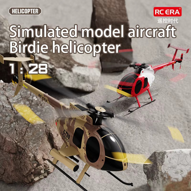JIKEFUN MD500 RC Hubschrauber, 1:28, ferngesteuert, rot - Bild 2