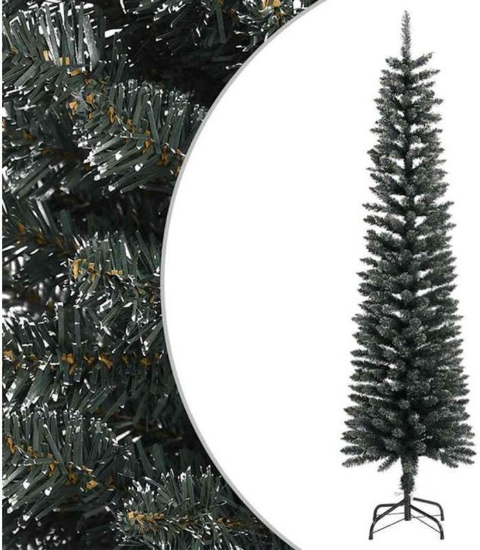 Künstlicher Weihnachtsbaum von vidaxl in Grün mit Metallständer, Höhe: 180 cm, Durchmesser: 50,5 cm - Bild 1