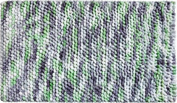 Badematte PUNTO in Multicolour, rechteckig, modern mit grafischem Design, aus Polyester und Baumwolle, B/T: 120 x 70 cm