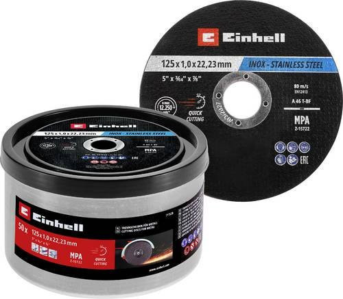 Einhell Trennscheiben-Set 125mm für Metall, Edelstahl, Stahl und Blech, 50 Stück - Bild 1