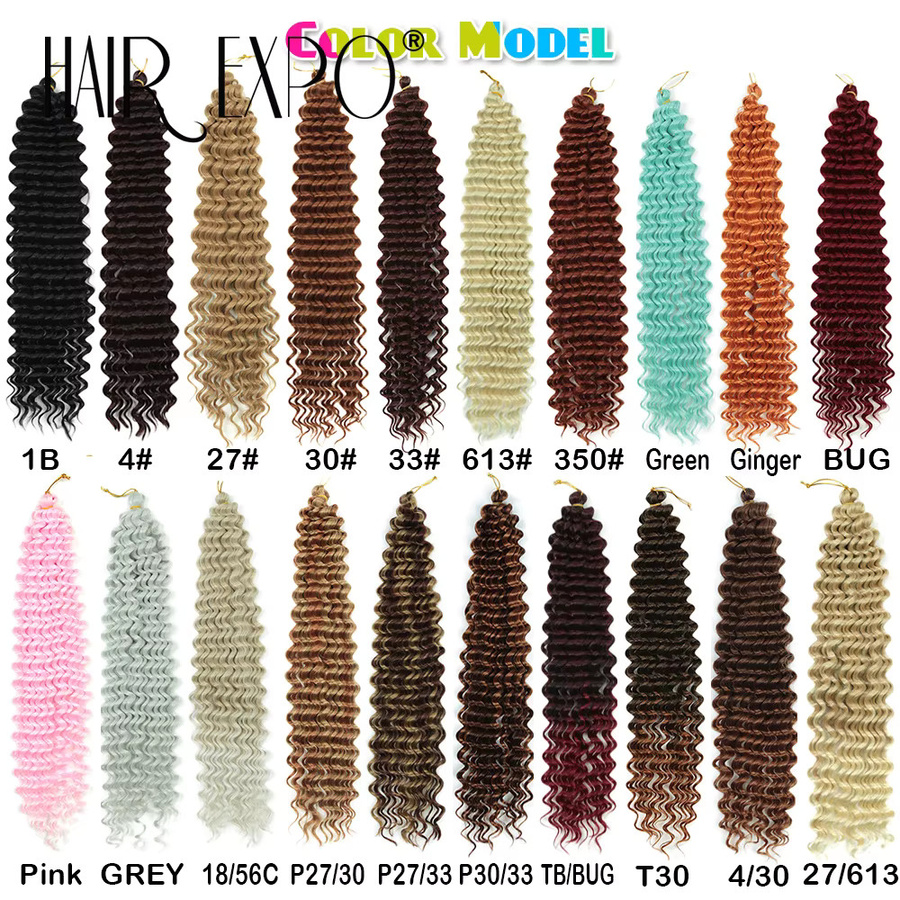 Hair Expo City Deep Wave Twist Crochet Hair, synthetisch, Ombre, Damen - Bild 3
