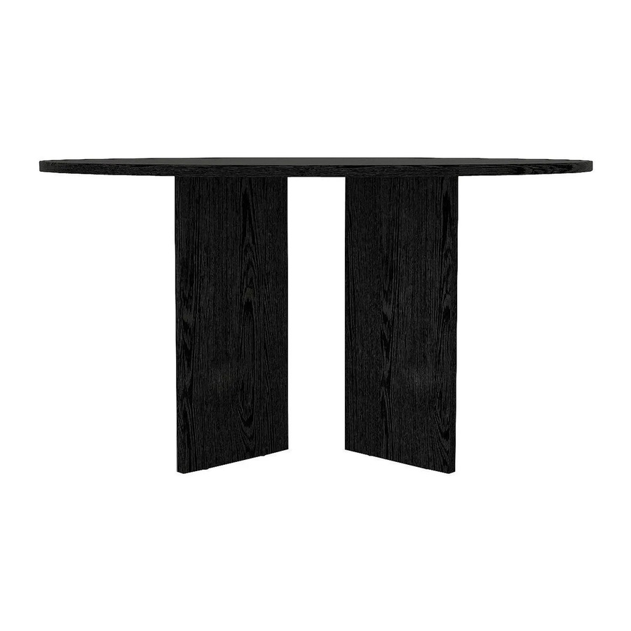 Vente-unique Esstisch Topania Modern Rund in Schwarz B: 138 cm, H: 75 cm - Bild 2