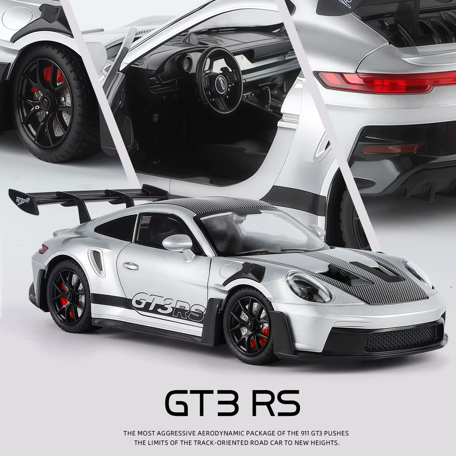WELLY 911 GT3 RS Supersportwagen Modellauto, 1:24, mit Sound und Licht - Bild 2