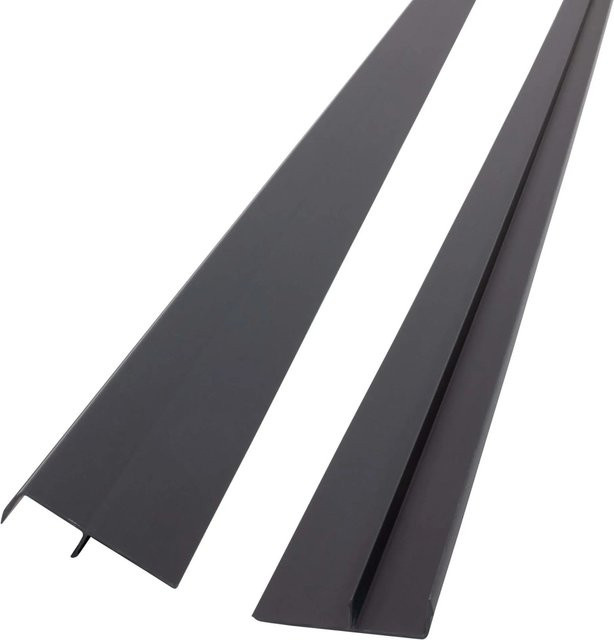 Protektor Abdeckprofil Sockelprofil aus PVC in Anthrazit, Länge: 250 cm, Breite: 5 cm - Bild 1