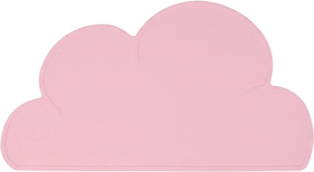 Relaxdays Platzdeckchen in Wolkenform aus Silikon, Rosa, Rutschfest, Breite: 47 cm, Tiefe: 26,5 cm - Bild 1