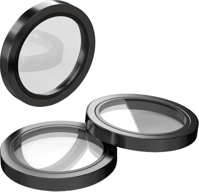 Etteri Rückkamera-Schutzfolie aus gehärtetem Glas für Apple iPhone 16 Pro Max und iPhone 16 Pro, Schwarz - Bild 1