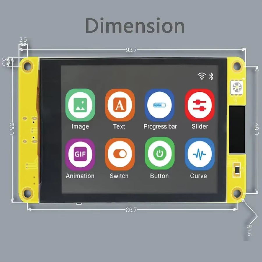Stemedu ESP32-2432S032C-I ESP32 LCD-Display mit 3,2 Zoll ST7789 IPS TFT Touchscreen und Wi-Fi sowie Bluetooth für Arduino - Bild 4