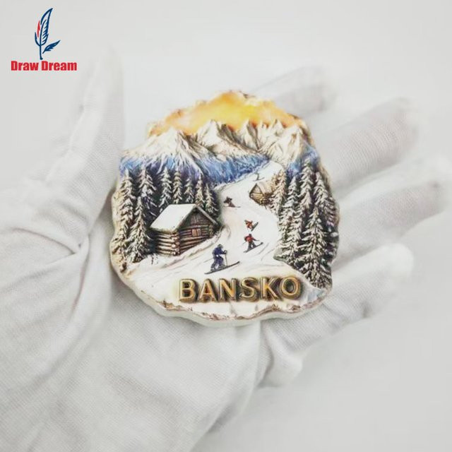 Bansko Kühlschrankmagnet aus Kunststoff in Multicolour als Reise-Souvenir für dein Zuhause oder Büro - Bild 1