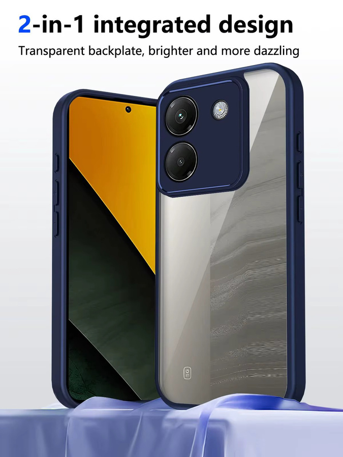 Xiaomi Poco M7 Pro 5G Silikon TPU Schutzhülle mit Air-Kissen Effekt in Transparent oder Schwarz - Bild 7