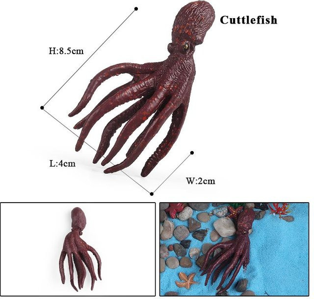 Oenux Marine Weichtiere Modell Simulation Tintenfisch Krake, Actionfigur, ab 3 Jahre - Bild 1