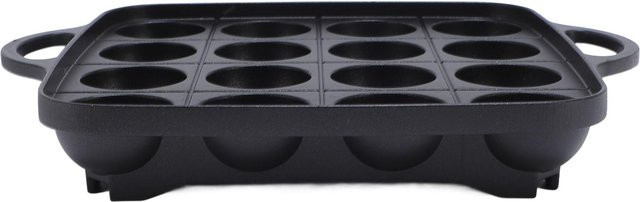 CosyHome Takoyaki Grillpfanne mit 16 Vertiefungen, Antihaftbeschichtung, Aluminium, Schwarz - Bild 1
