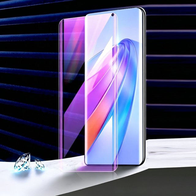 UV-Flüssig-Displayschutzfolie aus gehärtetem Glas für Motorola Moto Signature Edge 70 Pro und Edge 70 Pro, transparent mit Anti-Blau-Schutz - Bild 1