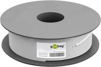 goobay Netzwerkkabel Cat.6 U/UTP Ethernet LAN grau, 100 m - Bild 1