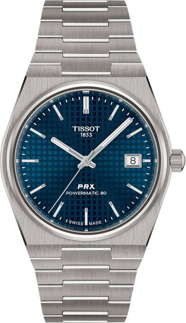 Tissot PRX Armbanduhr Titan, Automatik, 38 mm, Blau, Herren - Bild 1