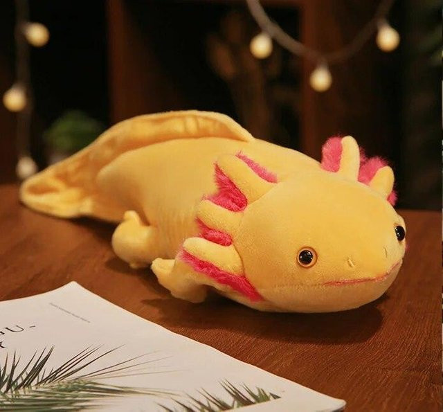 Yiran toy Kawaii Bunter Molch, Plüschtier, 45cm, ab 3 Jahre - Bild 1