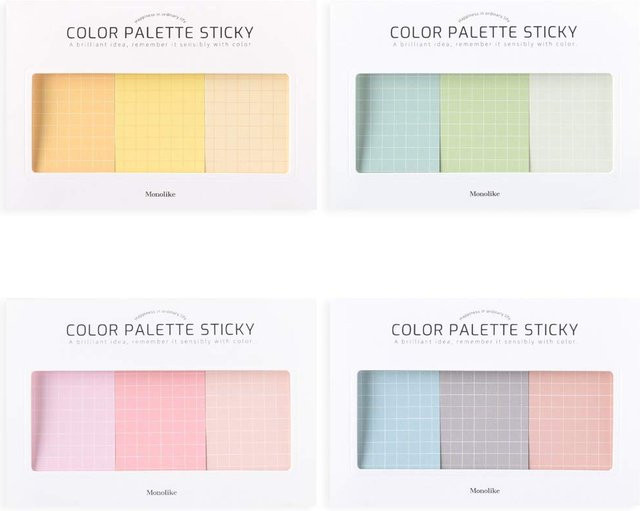 Monolike Farbpalette Klebegitter Set 300 C mit 30 Blatt pro Haftnotiz in Multicolour - Bild 1