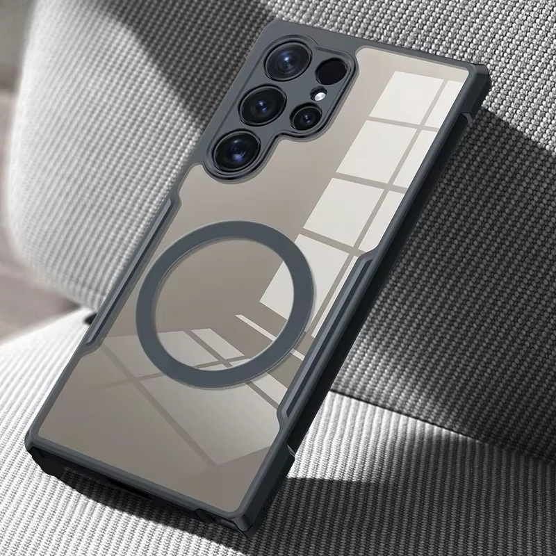 Transparentes Luxus PC und TPU Panzergehäuse mit Airbag-Schutz für Samsung S26 Ultra, S25 Edge, S24 und S23 Plus - Bild 2