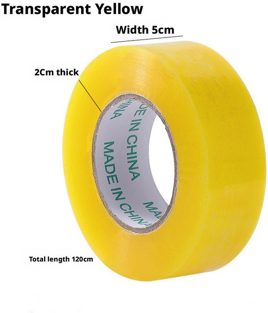 Transparentes Verpackungsband zum Versiegeln von Kartons, Breite: 5 cm, Länge: 120 cm - Bild 1