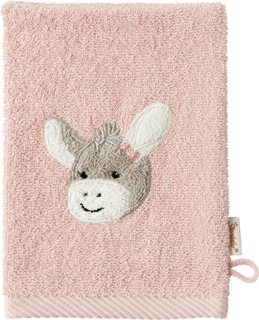 Sterntaler 2er-Pack Waschlappen aus Bio-Baumwolle in Pink mit Aufhängeschlaufe - Bild 1