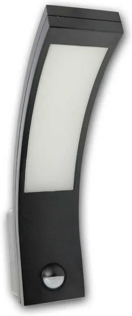 world-trading-net PIRYT LED Eingangsleuchte Schwarz 10W mit Bewegungssensor IP54 - Bild 1