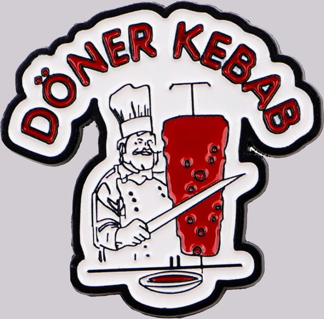 Ramulus Anstecknadel Kebab, Emaille, Bunt, Unisex - Bild 1