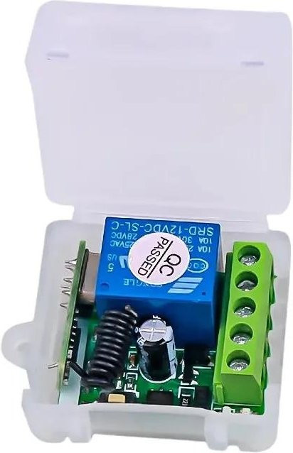 YJMP Universeller drahtloser Fernbedienungsschalter DC 12V 1CH Relais Empfängermodul mit RF EV1527 Lerncode Sender für Smart Home Lampe und Ventilator, Multicolor - Bild 1