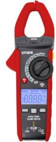 STIER Digitale Stromzange AC/DC 1000V 400A 40MΩ 100kHz in Rot - Bild 1